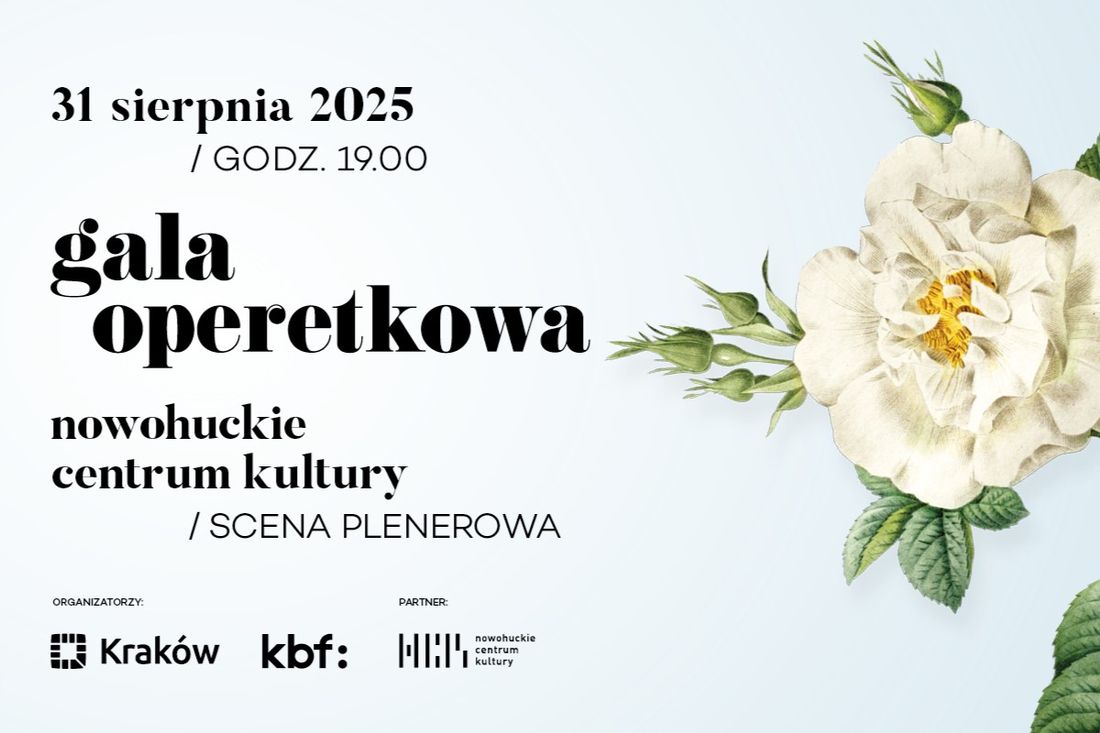 Gala Operetkowa w Nowohuckim Centrum Kultury - grafika