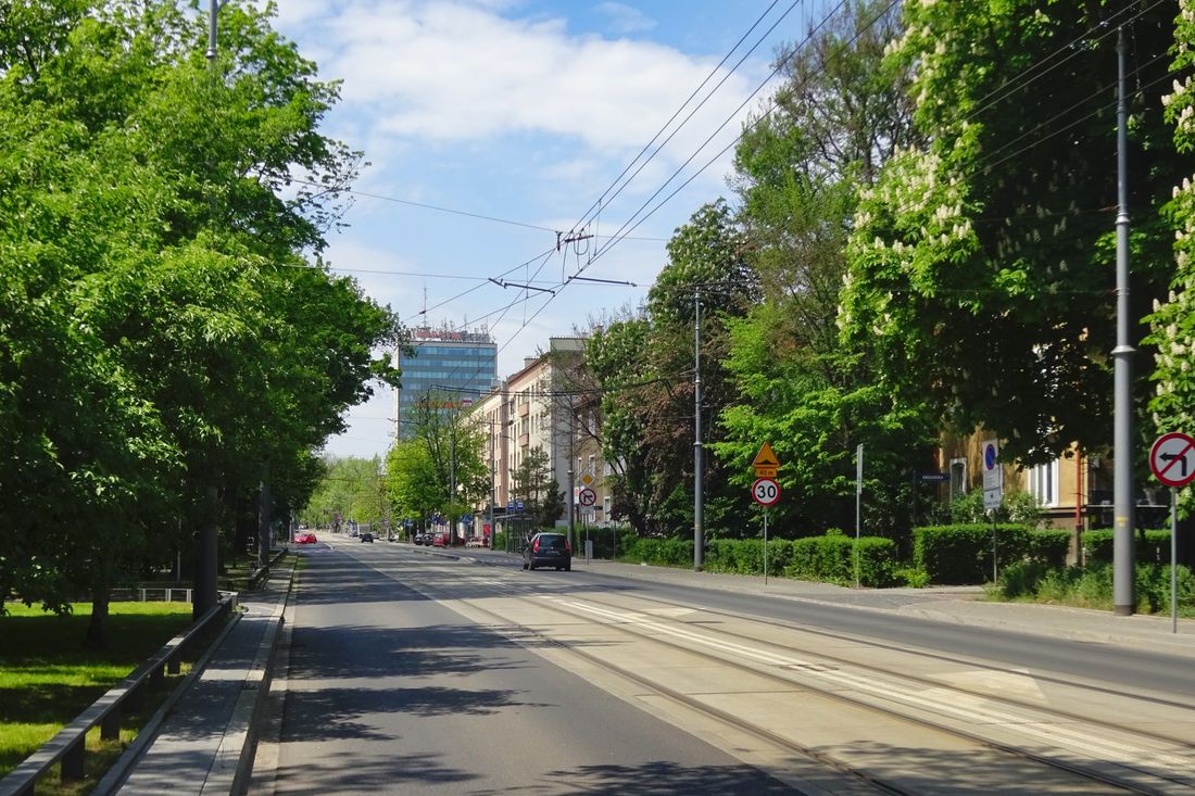 widok na ulicę Królewską w Krakowie